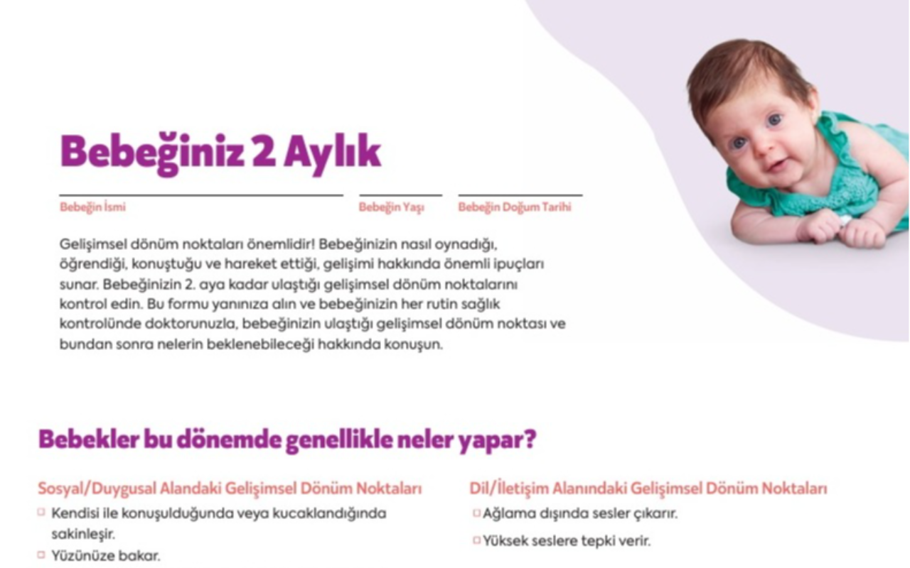 GELİŞİMSEL DÖNÜM NOKTALARI